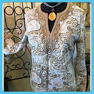 ✨HP✨Cynthia Rowley Long Sleeve Boho Top✨